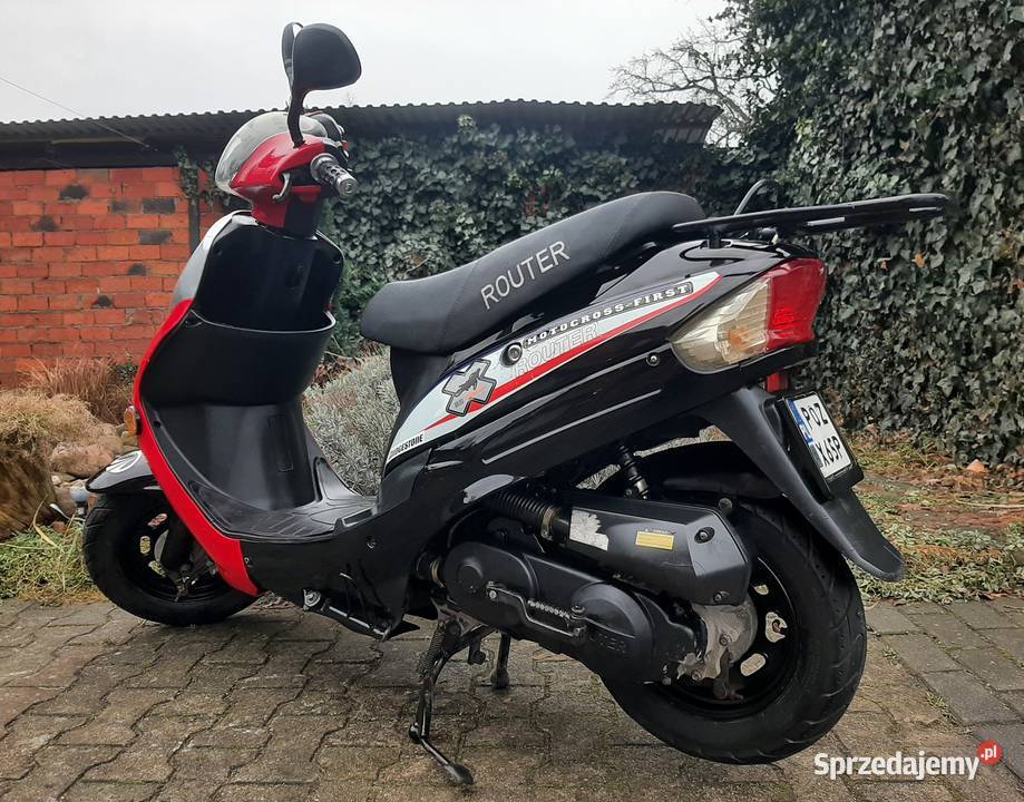 Zadbany skuter Romet Router Bassa 50 4t 2019r wielkopolskie Tuczno sprzedam