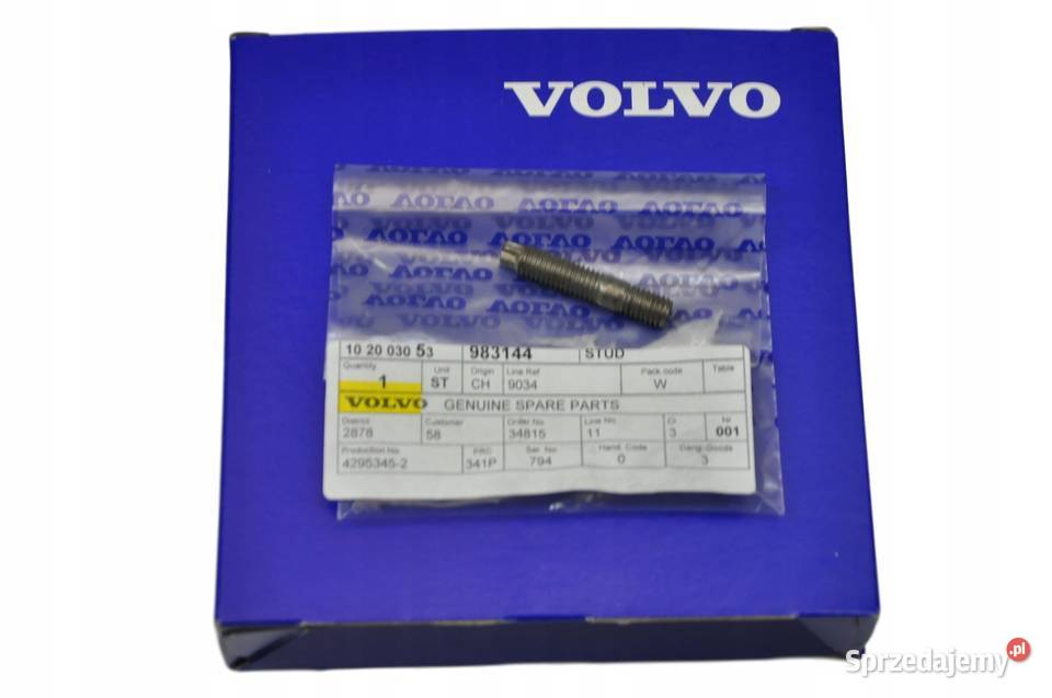 VOLVO C30 C70 S40 V50 szpilka kolektora turbiny dolnośląskie
