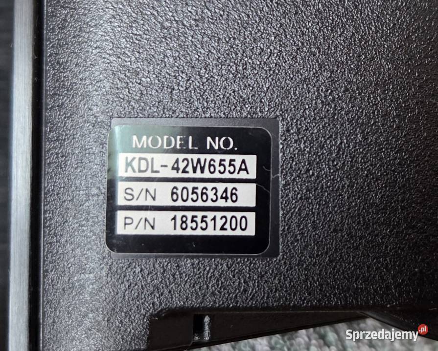 Telewizor SONY BRAVIA pomorskie Tczew