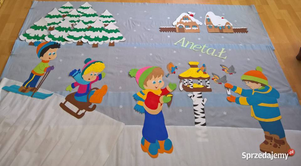 Dekoracje o tematyce zimowej z brystolu 504 102 Garwolin