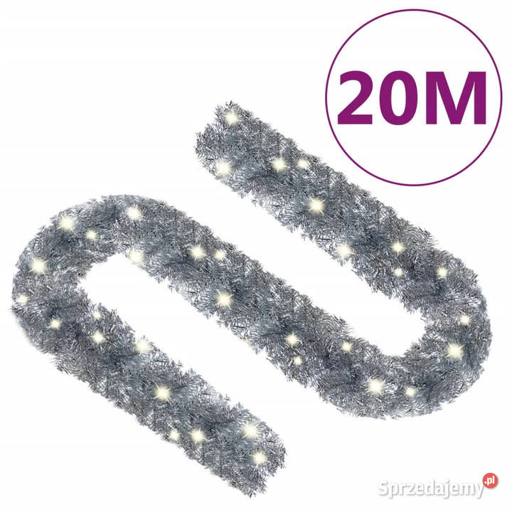 Girlanda świąteczna z lampkami LED 10 m srebrna Warszawa sprzedam