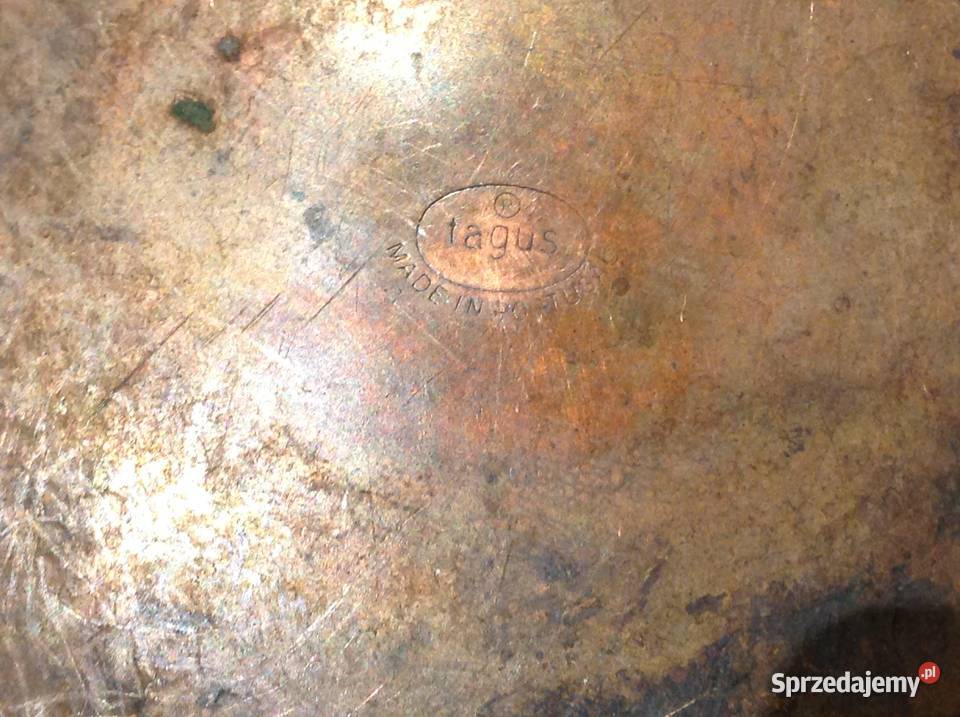 Stary Rondel Miedziany sygnowany Nowa Sól