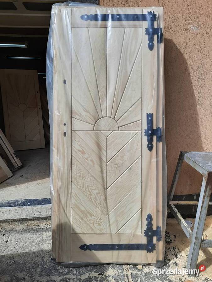 drzwi drewniane góralskie