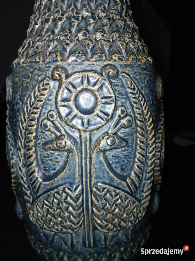 Duży wazon ceramiczny Bay Keramik UNIKAT Wiewiórka