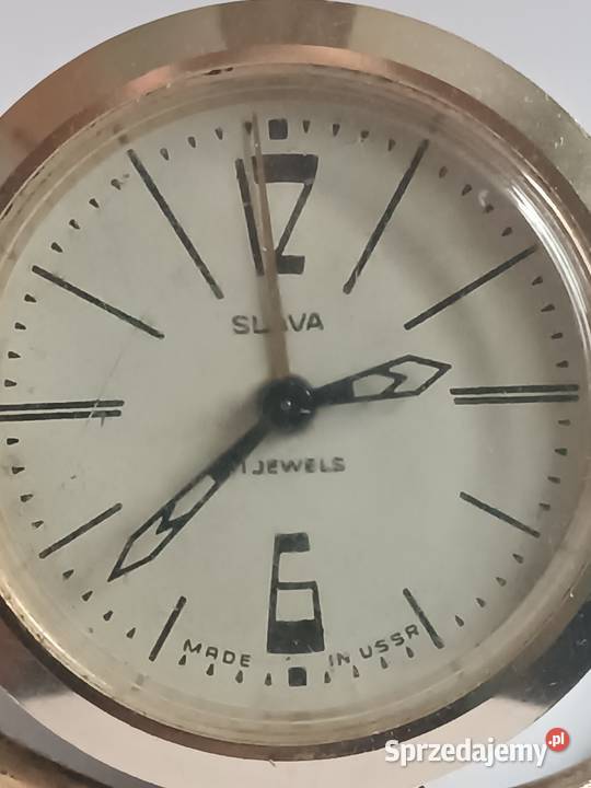 Zabytkowy budzik SLAVA ZSRR radziecki zegar podkarpackie Rzeszów