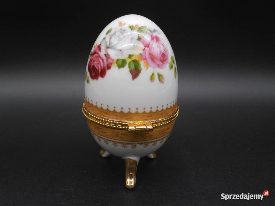 Porcelanowa Szkatułka Puzderko Jajko w Stylu Raszków sprzedam