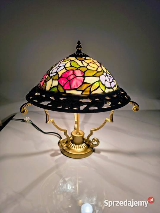 Tiffany lampa witrażowa wisząca plafon sufitowa Dom i Ogród Zaręba