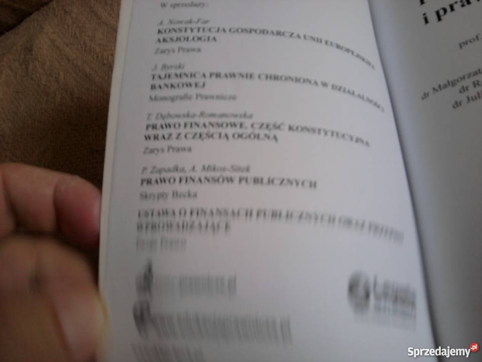 Finanse publiczne i prawo finansowe A NowakFar Ostrołęka