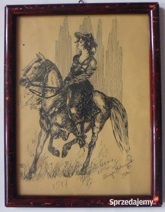 Stary Obraz Szwedzki 1918 r Sygnowany sprzedam