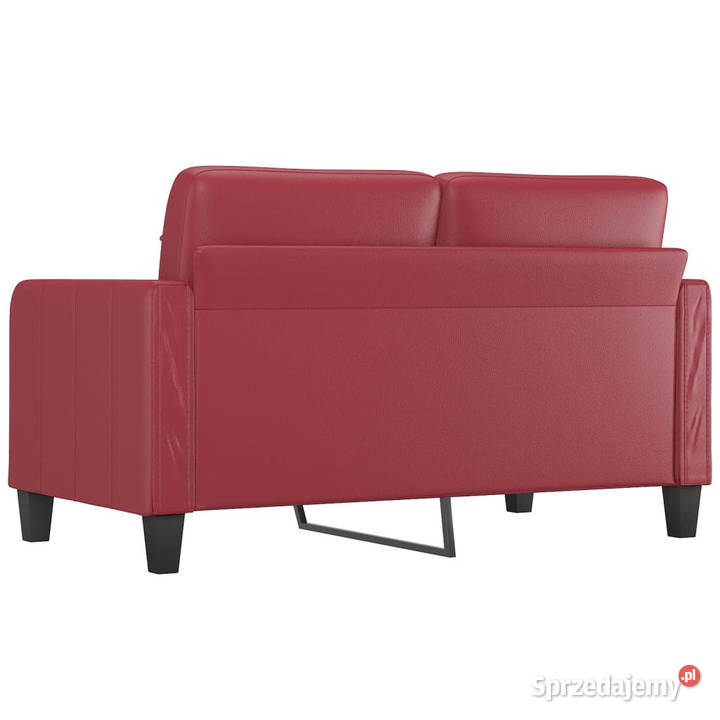 2osobowa sofa winna czerwień 140 sztuczna skóra Warszawa
