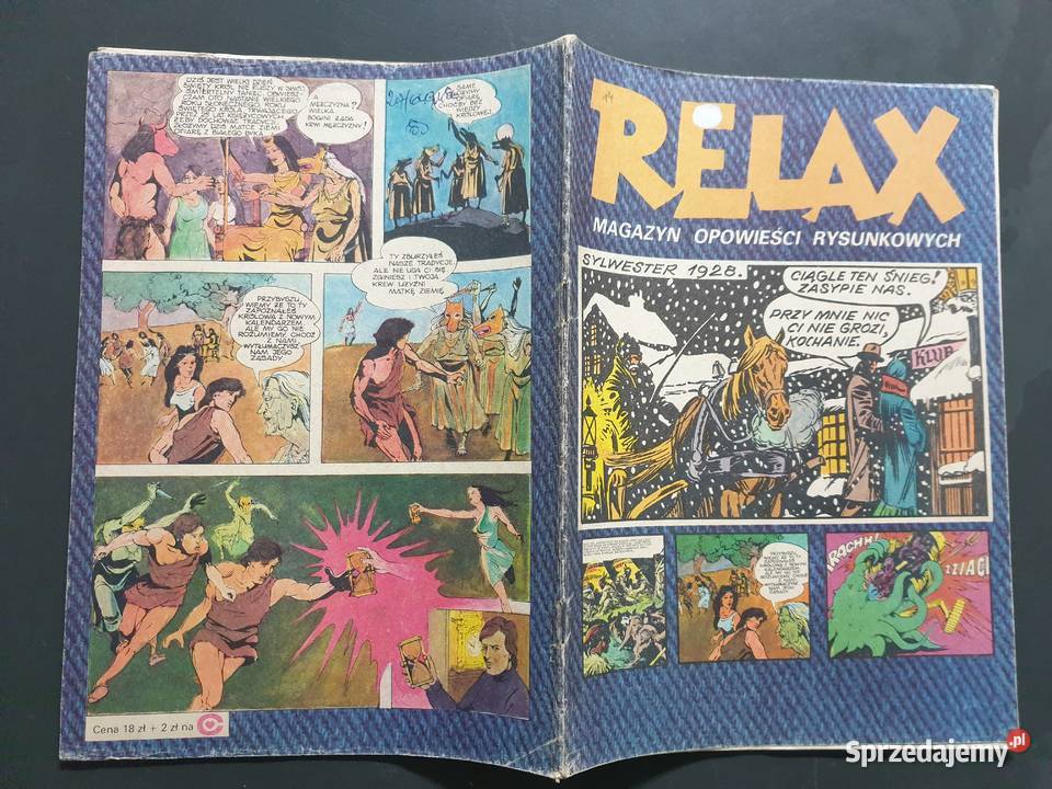 Magazyn Opowieści Rysunkowych Relax zeszyt 14 Rok wydania 1978 pomorskie Gdynia