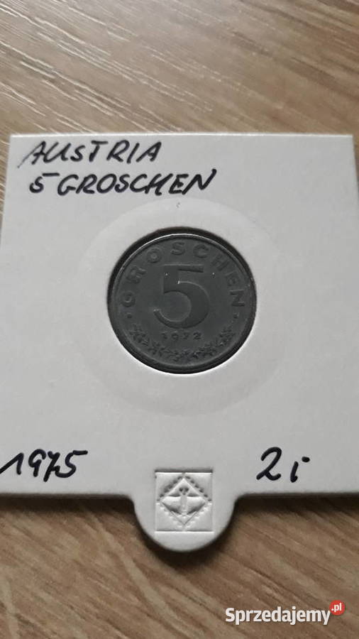 5 Groschen Austria 1975 r wielkopolskie Konin