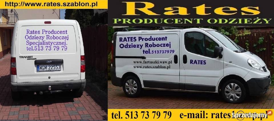 Fartuchy stylonowe Firmy Rates mazowieckie Milanówek sprzedam