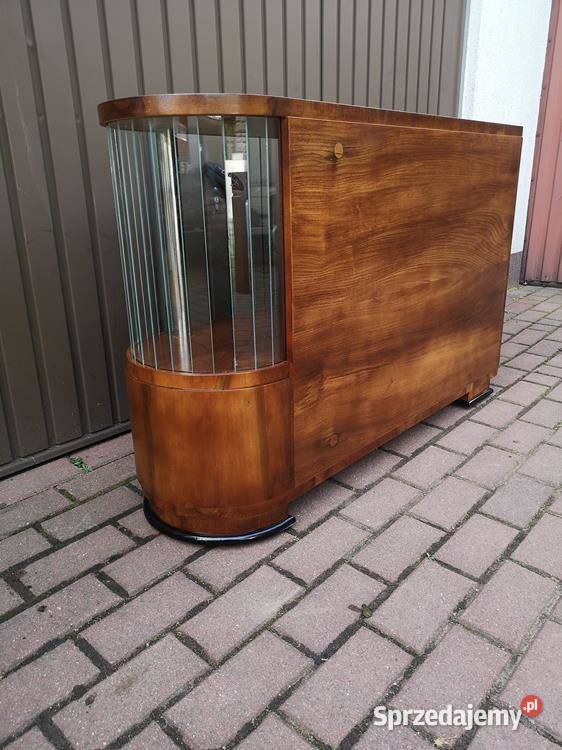 Barek Konsola Art Deco OrzechUnikat Stary Antyk Meble Swarzędz