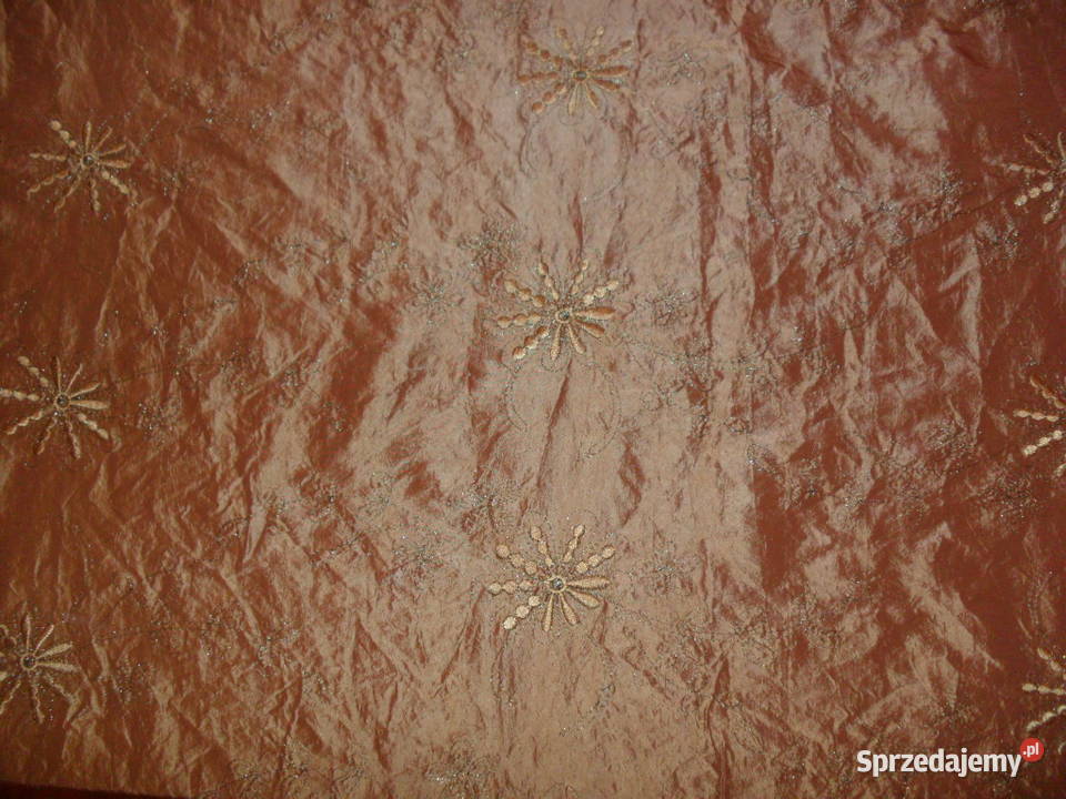 tkanina dekoracyjnatafta z brokatem Pozostałe sprzedam