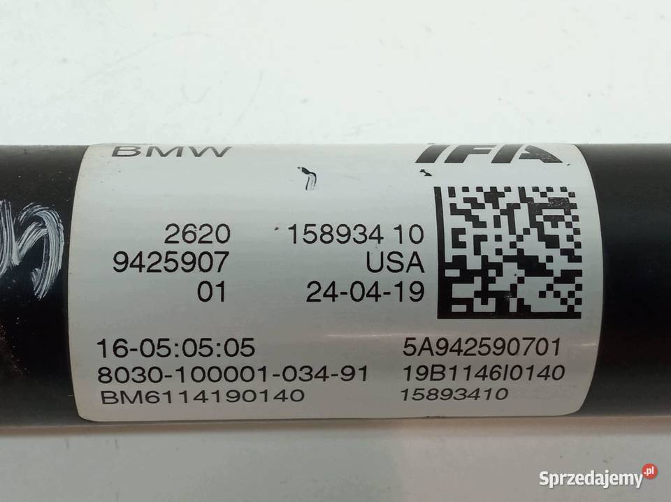 WAŁ NAPĘDOWY PRZEDNI 425907 Bmw X6 II 20142019 świętokrzyskie