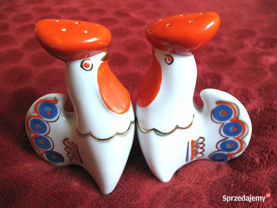 Sól i pieprz kogutki 11 x 7 x 55 Solniczka i wielokolorowy Siedlce