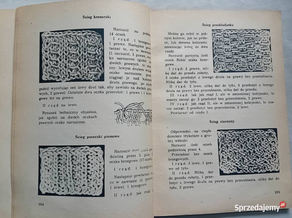 Helena Gawrońska Roboty na drutach LSW 1963 r Koźminek sprzedam