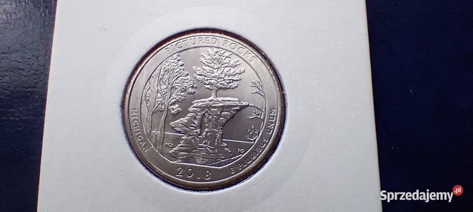 Stare monety 25 cent 2018 USA 12 Lesko