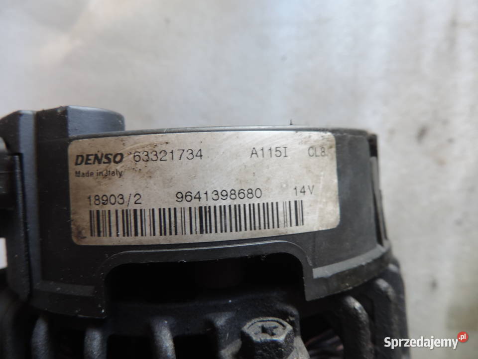 ALTERNATOR PEUGEOT CITROEN 16 16V SILNIK NFU Nowy Sącz