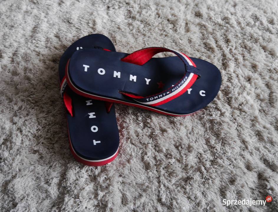 Tommy Hilfiger świetne klapki japonki 36 22cm
