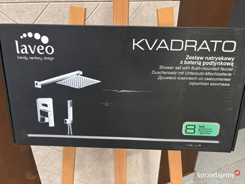 Zestaw bateria podtynkowa Laveo Kvadrato Zakopane