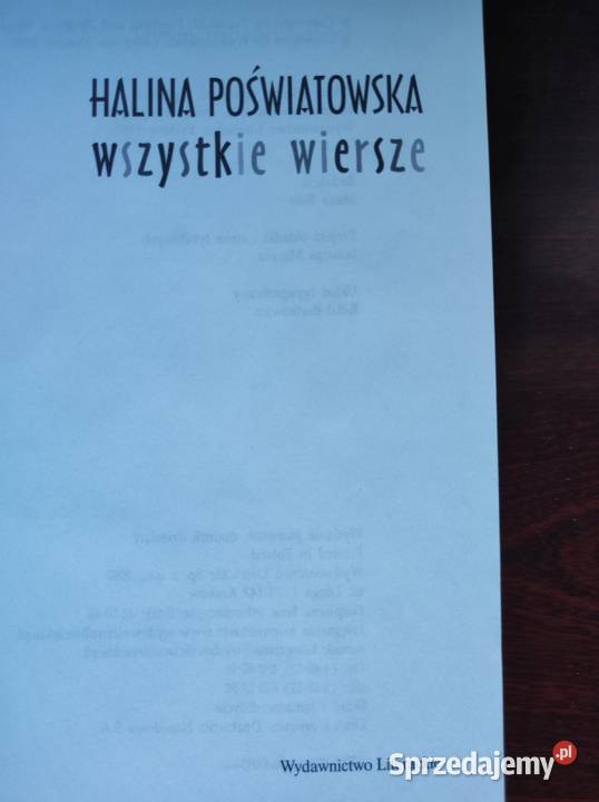 Wszystkie wiersze Halina Poświatowska Kielce