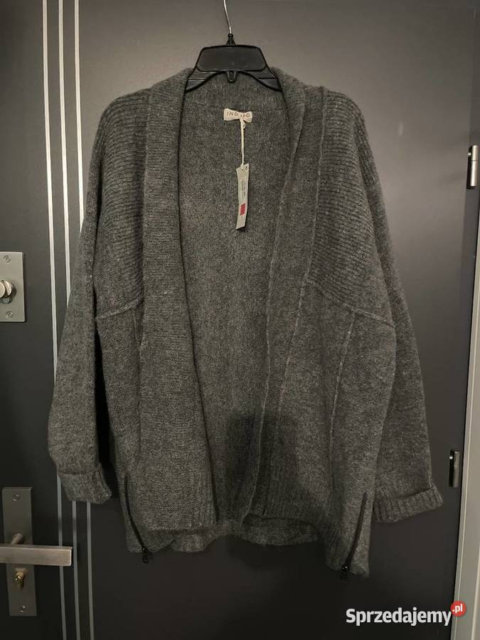 MarksSpencer sweter kardigan narzutka mysi zip Choszczno