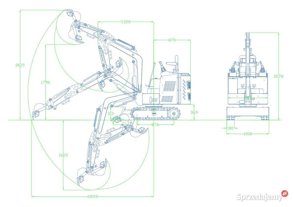 Wynajem koparki Kotórz Mały