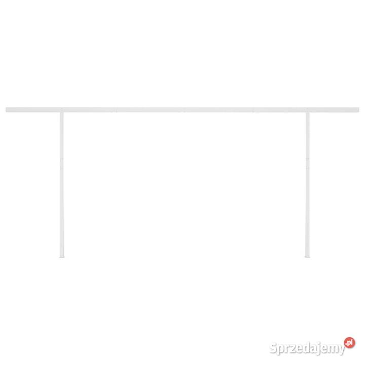 Ręcznie zwijana markiza z LED 5x3 m żółtobiała Warszawa sprzedam