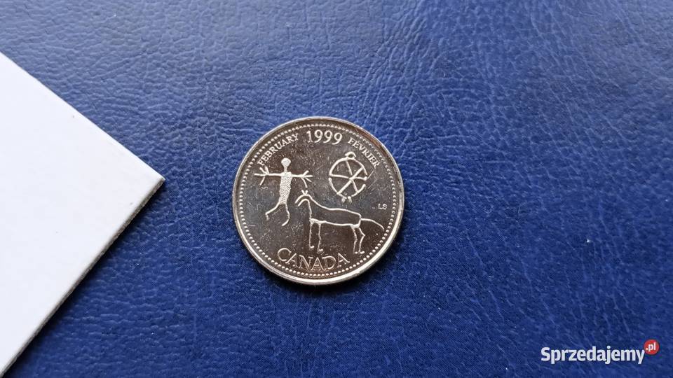 Stare monety 25 cent 1991 Kanada 4
