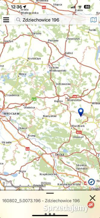 Działka budowlana drodze asfaltowej