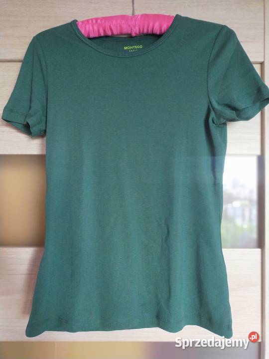 Tshirt w kolorze butelkowej zieleni łódzkie