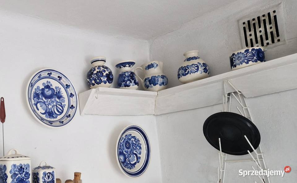 Zestaw 13 OZDÓB z fajansuWłocławek Koło Lublin