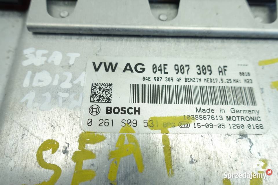 Seat Ibiza IV 12 TSI KOMPUTER SILNIKA sterownik lubelskie Rudka