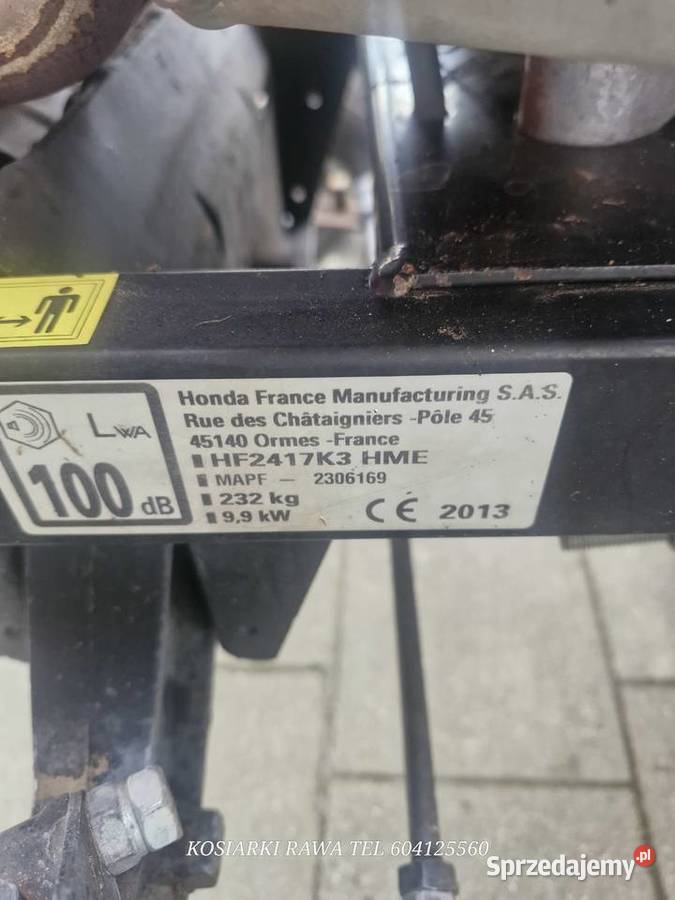 Kosiarka traktorek Honda 2417 pompa automat Rawa Mazowiecka