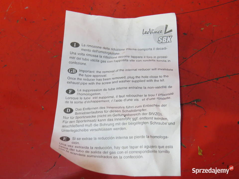 YAMAHA FAZER FZ1 0611 LEOVINCE DB KILLER Warszawa