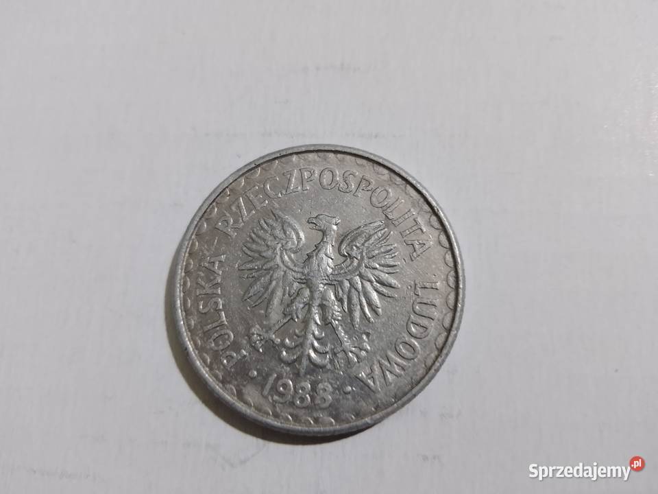 Moneta 1 złoty z 1988 roku PRL lubelskie Świdnik