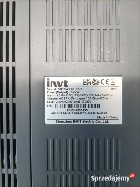 Falownik INVT GD 10 22kW 230V Elektronika Reda sprzedam