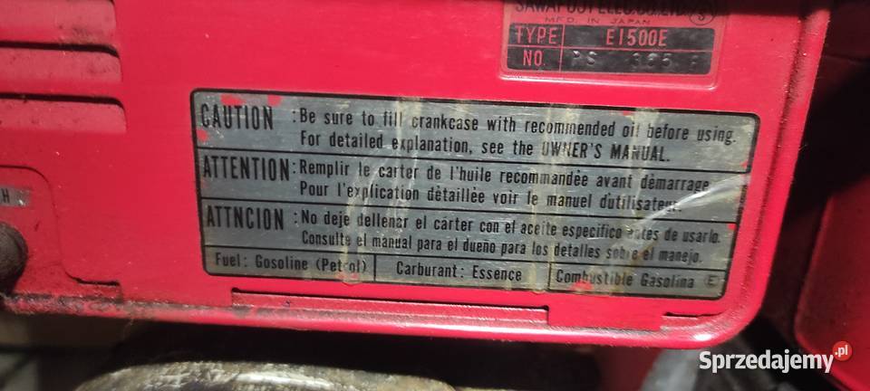 Agregat honda Szczecin sprzedam