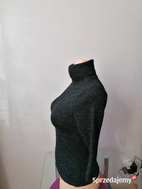 DAMSKI BŁYSZCZĄCY CZARNY GOLF R UNIWERSALNY Łódź