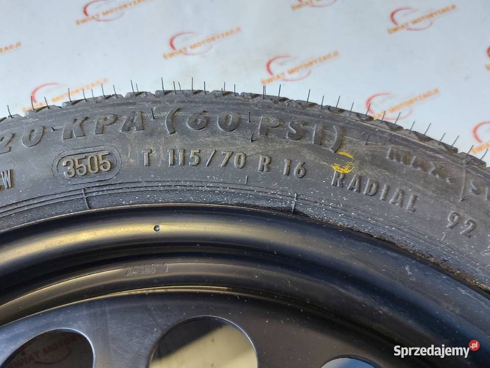 OPEL ASTRA H koło dojazdowe 1157016 92M 4x100 Kielce