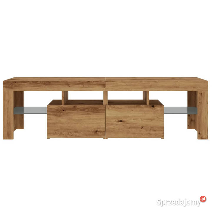 Szafka pod TV z oświetleniem LED dąb artisan mazowieckie Warszawa