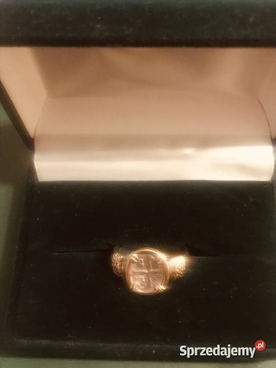 Piękny komplet złotosrebro pierścionek i