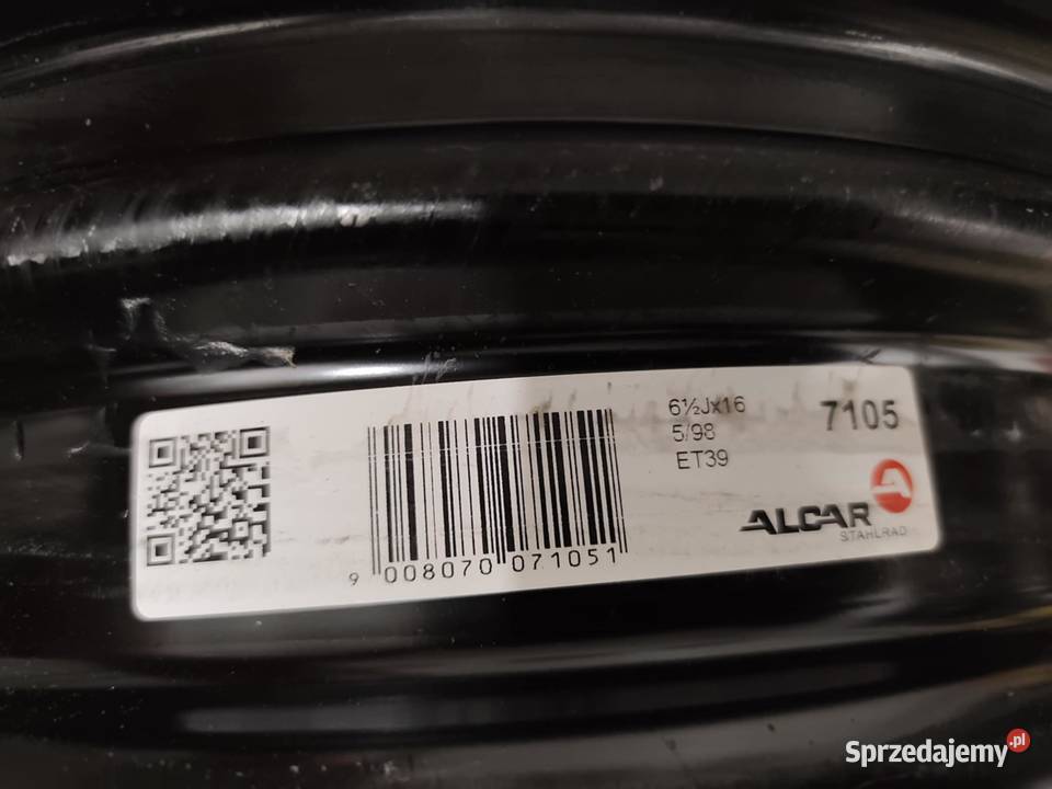 felgi stalowe ALCAR 16 5x98 używane stan Wronki