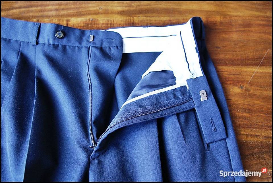 Spodnie Garniturowe eleganckie Czarne 17678 Warszawa