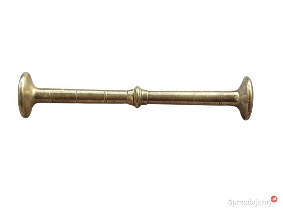 Stary mosiężny moździerz kuchenny sygnowany lata Pozostałe śląskie Cieszyn