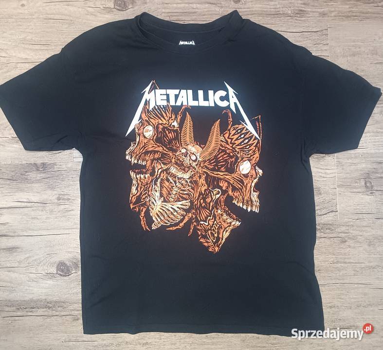 Czarna koszulka Tshirt Metallica Cropp M Zbylitowska Góra