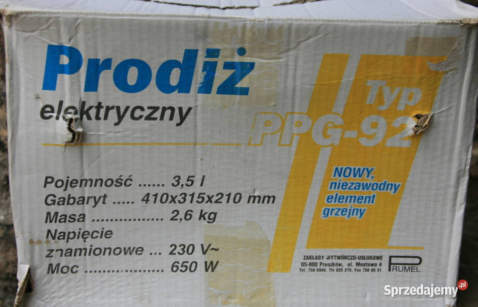 Prodiż PRUMEL PPG92 AGD podlaskie