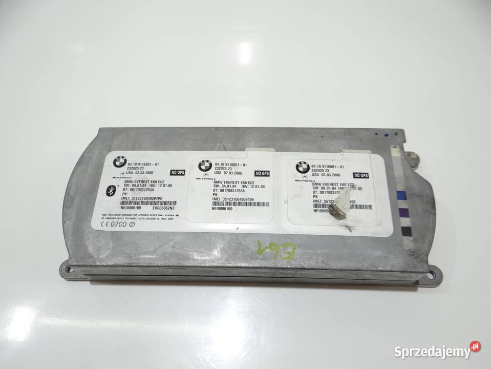 MODUŁ STEROWNIK BLUETOOTH BMW E60 E61 9116801